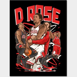 Derrick Rose D Rose Cartoon Posters and Art